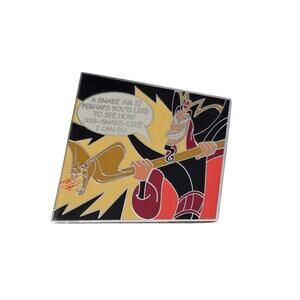 Disney Villains Comic Book Jafar Aladdin Evil Snake Villain Trading Pin